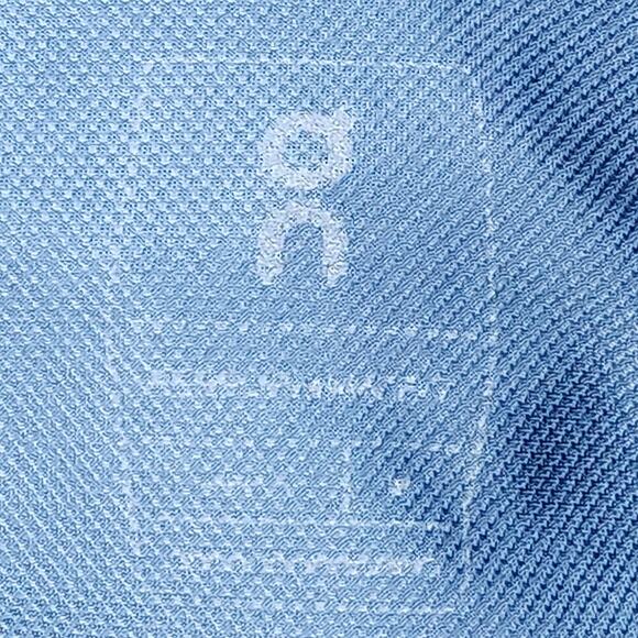 On Running Shirt Mens Large Blue Gray Performance Ventilated Quick Dry Tee Mesh - Picture 8 of 10